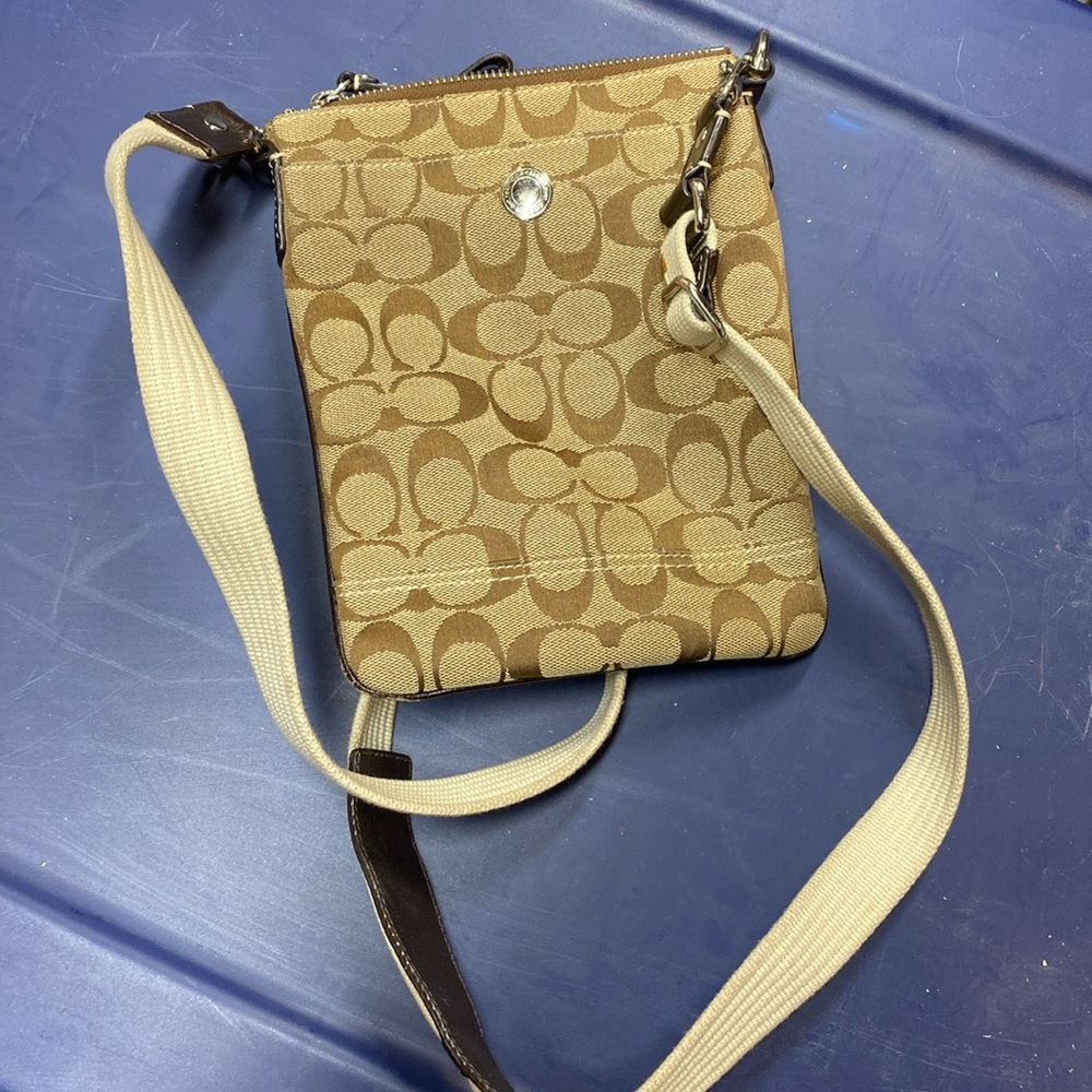 Over shoulder coach purse